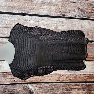 NWT Allsaints Black Swathe Top Hand Embellished Size 10